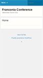 Mobile Screenshot of franconiaconference.org