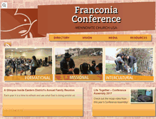 Tablet Screenshot of franconiaconference.org